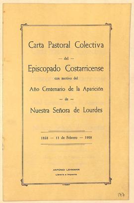 Cartas Pastorales colectivas del episcopado costarricense (1953-1958)