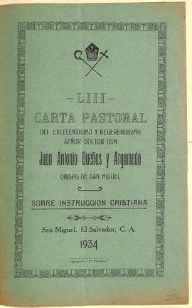 Cartas Pastorales de Obispos extranjeros (1901 - 1938)